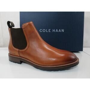 Men's Cole Haan Berkshire Chelsea Lug Chukka Water Resistant Boots Tan